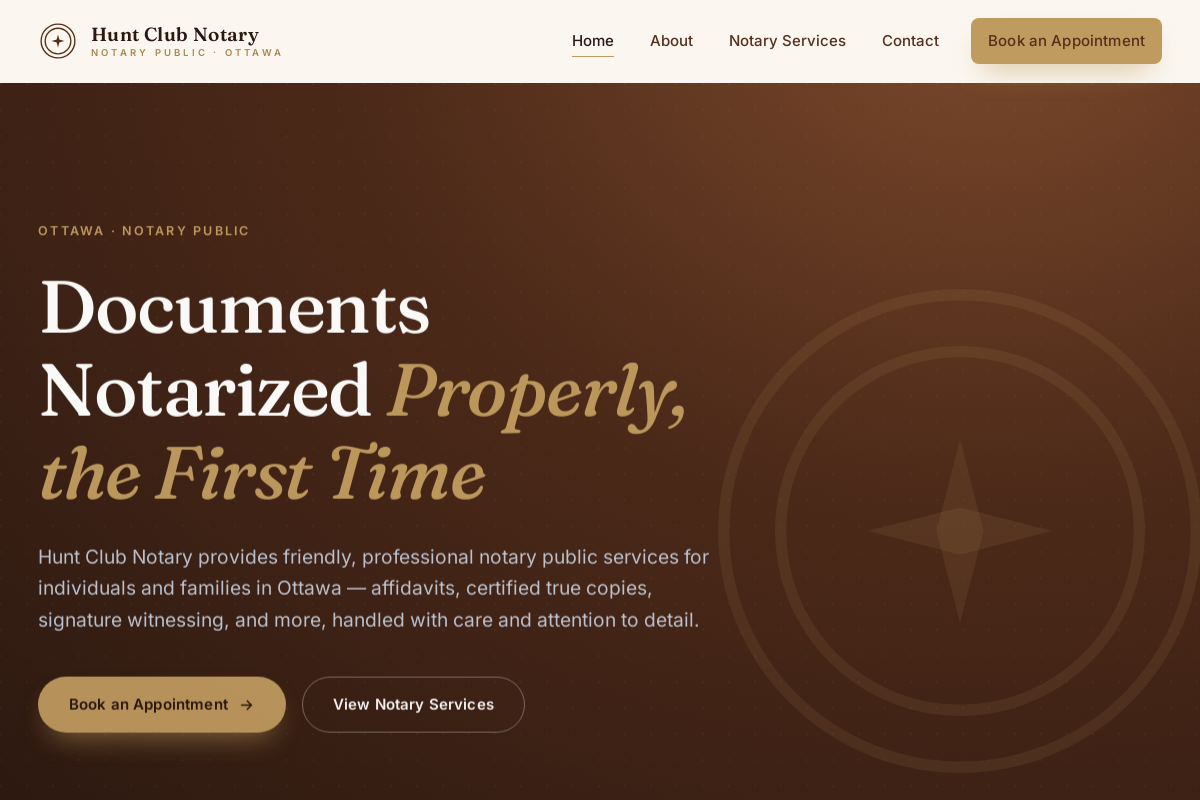 Hunt Club Notary screenshot