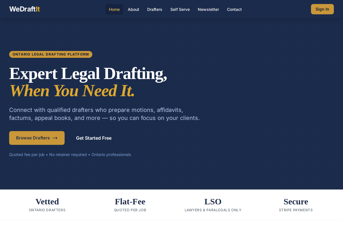 We Draft It screenshot
